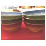 8 Fire King Bowls