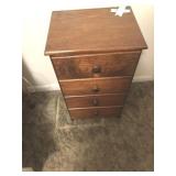 4-Drawer Softwood End Table