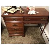 Cherry Knee Hole Desk and Chair