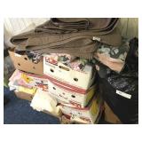 9 Boxes Textiles and Sewing-Related