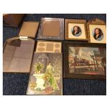 Vintage Mirrors, Picture Frames, and Prints