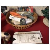 Sewing Box and Basket