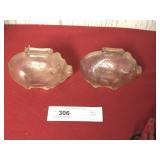 2 Glass Pig Banks