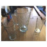 Glass Water Pitcher w/ 8 Glasses