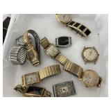 9 Vtg. Mens Wrist Watches