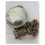 1800s Thomas Cooper Coin Silver Key Wind