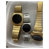 3- 1970s Original LED Mens Wrist Watches