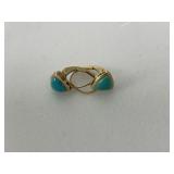 14K Turquoise Earrings