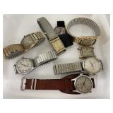 8 Vtg. Mens Wrist Watches