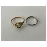 2- Vtg. 10K Childs Rings