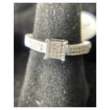 10K Diamond Ring