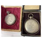 2 Coin Silver Pocket Watches