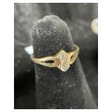 14K Diamond Ring
