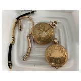 2 G.F. Pocket Transitional Wrist Watches