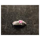 10K Ruby & Diamond Ring