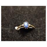10K Star Sapphire Ring