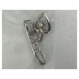 2- 10K Diamond Pendants