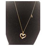 10K Diamond HEart Pendant