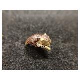 14K Enameled Cheetah Ring
