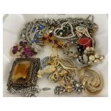 26 Pc. Vintage Rhinestone Jewelry