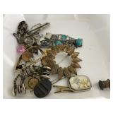 28 Pc. Victorian Style Jewelry, G.F. ,etc.