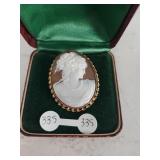 14K Cameo Pin/ Pendant