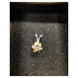 14K Diamond Pendant 1/4ct