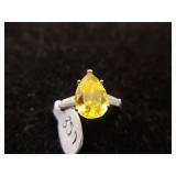 14K Yellow Gemstone Ring