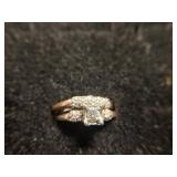 14K Vintage Engagement Set