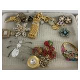 25 Pc. Modern Rhinestone Costume Jewelry