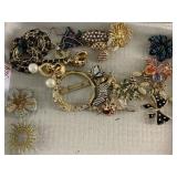 25 Pc. Modern Rhinestone Costume Jewelry.