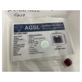 6.35ct Ruby Natural AGSL Cert.