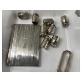 10 Pc. Sterling Cigarette Case, etc.