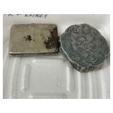 Early Silver Trinket Box & Locket