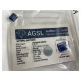 8.35 ct Sapphire Natural AGSL cert.