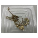 2- 14K Pendants & Chains
