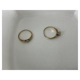 Vtg. 14K Diamond Ring & Band