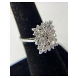 Appraised 14K Diamond Cluster Ring