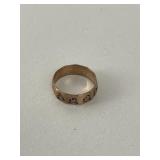10K Victorian Cigar Band Ring