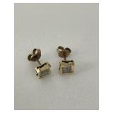 10K Diamond Earrings.