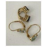2 Pr. 14K Dangle Earrings