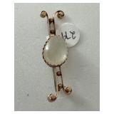 Victorian 14K Moonstone Pin