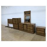 4 Pc. Mid Century Bedroom Suite