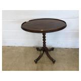 Oval Wooden Side Table