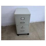 2 Drawer Metal File Cabinet