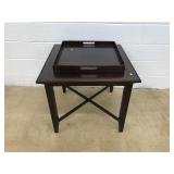 Square Side Table & Tray
