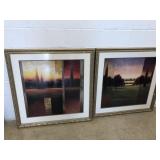 (2) Framed & Matted Prints