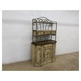 Metal & Wood Kitchen Cabinet