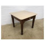 Square Wooden Side Table