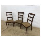 (3) Rush Seat Chairs
